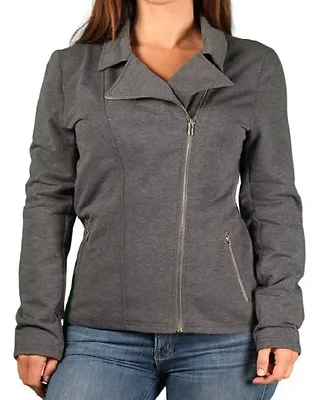 Ladies MOTO Zip Jacket Womens Motorcycle Top Non-Hoodie Boho Retro Vintage Biker • $15.90