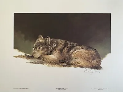 Timber Wolf Study Companions Morten Solberg L.E. Artist's Proof Print Set • $250