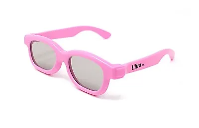 £3.99 • Buy 1 - 5 Pink Childrens Kids Passive 3D Glasses Universal LG Sky Toshiba TV Cinema