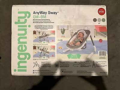 Ingenuity Anyway Sway Portable Swing Bouncer Rocker 0-9M Baby #1310 • £29.99