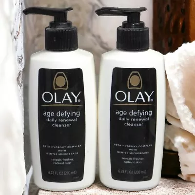 Olay 2p Lot Age Defying Daily Renewal Cleanser With Microbeads 6.78oz 200ml (x2) • $19.99