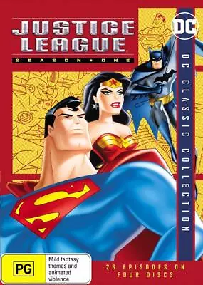 Justice League: Season 1 DVD FEB42A 4-disks Of Superhero Animation - 26 Episodes • $22.80