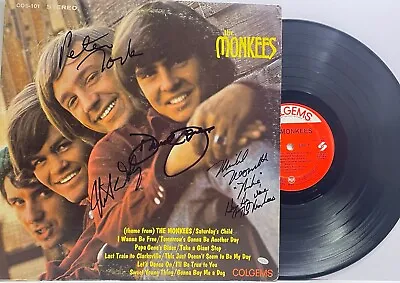 THE MONKEES Signed Autograph  The Monkees  DAVY JONES NESMITH TORK DOLENZ JSA  • $1299.99