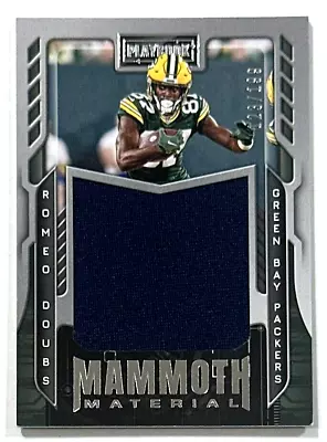 2022 Panini Playbook Romeo Doubs Mammoth Material Jersey Card Rare /199 • $1