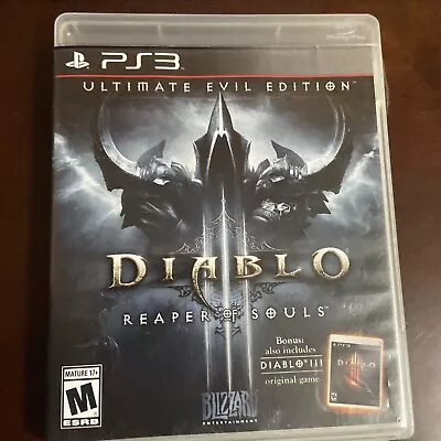 Diablo III: Reaper Of Souls Ultimate Evil Edition DISC ONLY (PlayStation 3) PS3 • $8