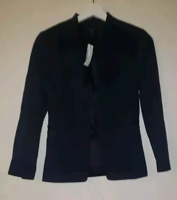 J Crew 365 Womens Open Front Blazer Navy Blue Size 00 • $34.99