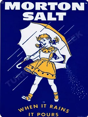 Morton Salt 9  X 12  Metal Sign • $14.99