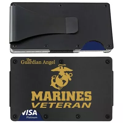 Rfid Blocking Minimalist Marine Vet Wallet Protect Your Veteran Gift D7 • $24.96