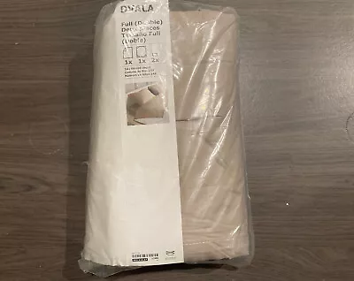 Ikea Dvala Full Double Sheets Beige  - 402.110.67 - NEW SEALED • $49.99