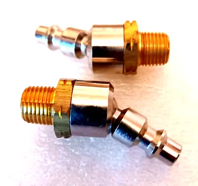 SWIVEL  1/4  HOSE COUPLING MALE 2 Pc. AIR COMPRESSOR QUICK CONNECT • $9.99