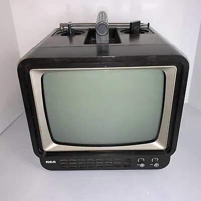 Vintage RCA AXR-095L 9”  Portable Black & White TV 1980's TESTED See Description • $63.99