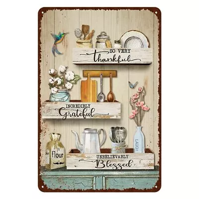 Vintage Farmhouse Kitchen Sign Kitchen Metal Signs Rustic Kitchen Wall Decor • $21.47