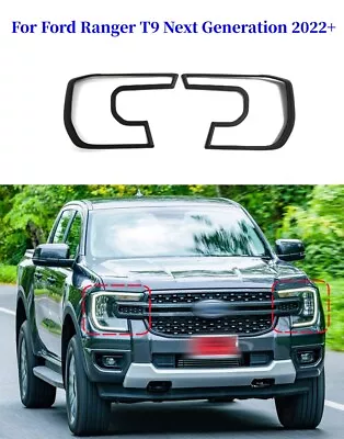 Head Light Lamp Lens Surround Guard Covers For Ford Ranger T9 Next Gen 2022+ • $42.99