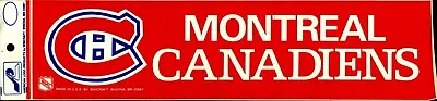 MONTREAL CANADIENS ~ CLASSIC LOGO ~ Licensed Bumper Sticker • $2.99