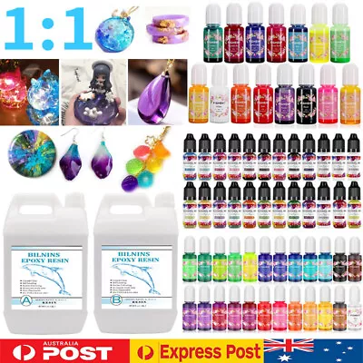 1:1 Epoxy Resin Casting Craft Liquid Colorant Dye Alcohol Based Pigment DIY Kit • $89.99