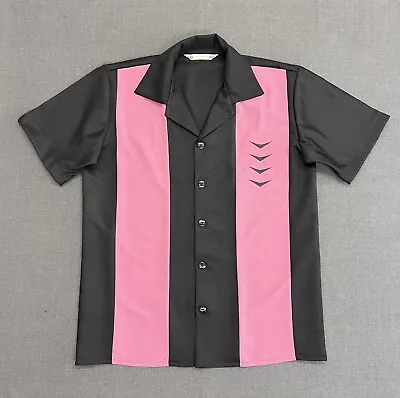 Four Chevrons Rockabilly Rock N Roll Vintage Retro 50's Style Bowling Shirt • £40