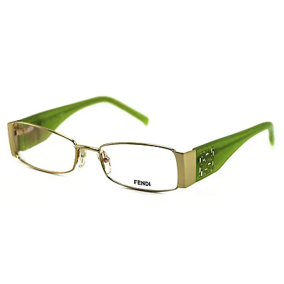 Fendi Women's Eyeglasses F923R 714 Gold/Light Green 50 16 135 Rectangular • $29.95