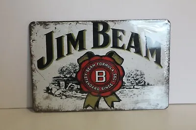 $10 • Buy JBMS4 JIM BEAM  Metal Sign New 30 Cm W X 20 Cm H