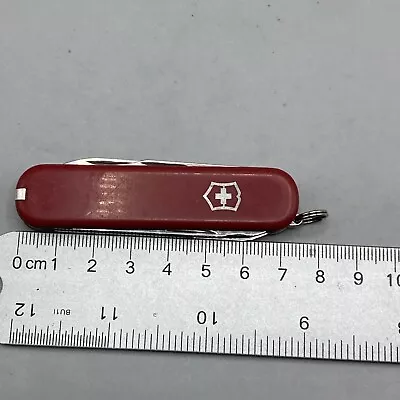 Vintage Victorinox Executive 74mm With Scissors Screw Swiss Army Knife - Red • $50.50