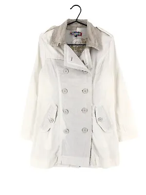 DESIGUAL Overcoat Jacket Coat 60% Linen Women Size 36 - S • $55.70