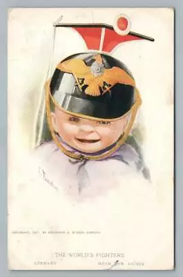 Baby In German Military Helmet  Hoch Der Kaiser ~ World's Fighters  TWELVETREES • $19.99