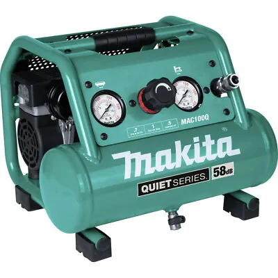 $167.99 • Buy Makita MAC100Q 1/2 HP 1 Gallon Oil-Free Hand Carry Air Compressor New