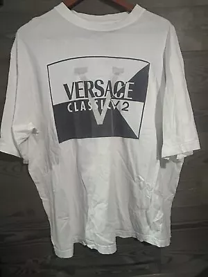 Vintage Versace  Graphic Classic T-Shirt  Men’s XL  White • $37