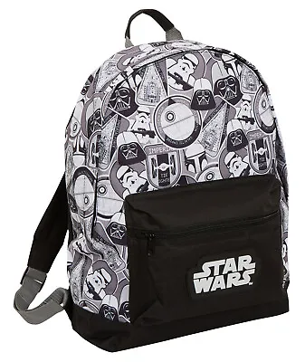 £14.95 • Buy Star Wars Large Backpack Darth Vader Trooper School College Laptop Bag Rucksack 