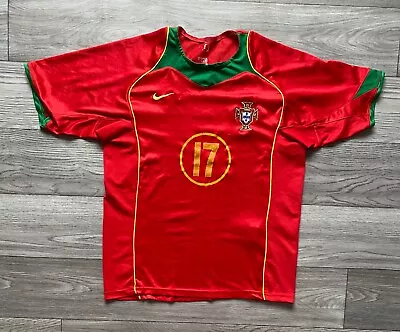 Nike Portugal 2004/2006 #17 C.Ronaldo Soccer Jersey Football Shirt Mens Sz XL • $75