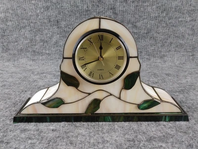 $149.99 • Buy Stained Glass Mantle Clock (Bill Job?) Chipmunk House Woodland Village