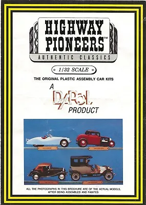 Dapol Highway Pioneers Catalogue About 1989 22  1/32 Automobile Kits Jaguar Ford • £3