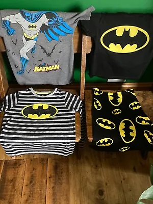 Boys Batman Clothes Bundle  Age 7 Years BATMAN BUNDLE 3  T Shirts Marvel Batman • £6