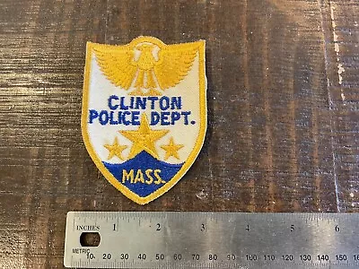 Original Vintage Clinton Mass Police Patch • $21.88