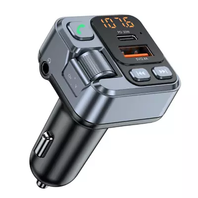 Bluetooth 5.1 Car Wireless FM Transmitter Adapter PD USB Charger AUX Hands-Free • $20.60