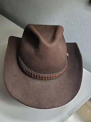 Stetson Beaver Brown Cowboy Hat 7 3/4 • $49.99