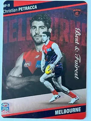 2024 Teamcoach Best & Fairest - Christian Petracca  BF-11 Melbourne • $2.50