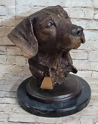 Vintage Bronze Labrador Retriever Dog Sculpture Statue By Moigniez Figurine Sale • $239.40