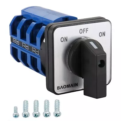 Baomain Universal Rotary Cam/Changeover Switch SZW26-20/123.3 660V 20A 3 Positio • $25