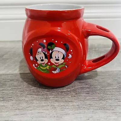 Disney Mickey And Minnie Mouse Red 2018 Christmas Coffee Tea Cocoa Mug Cup • $18.90