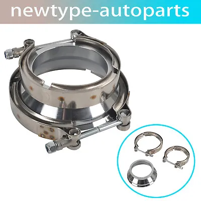 3  To 4  ID Steel Exhaust V-band W/ Clamp 3.0 ADAPTER Flange Reducer Adapter • $36.69