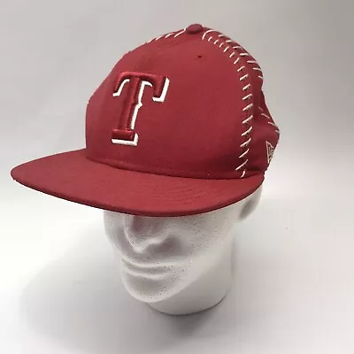 Vintage Texas Rangers Red Hat MLB New Era 59Fifty Size 7 3/8 Fitted Baseball Cap • $15
