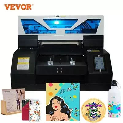 VEVOR L800 Inkjet Large Format Flatbed A3 UV Printer 26.7 * 42CM Printing Area • $3219.55