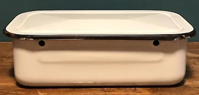 Vintage United States Stamping Company Standard Enamelware Refrigerator Box WV • $25