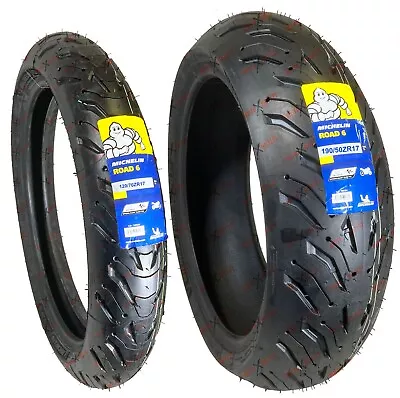 Michelin Road 6 190/50ZR17 120/70ZR17 Front Rear Motorcycle Tires Set • $487.98