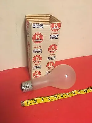 Vintage Ken-rad Light Bulb 300 Watts Owensboro Kentucky New Old Stock Mogul • $11