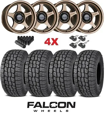 Fits Trd Fj Tacoma 4runner Falcon Bronze Wheels Rims Tires At Package 265 70 17 • $1695