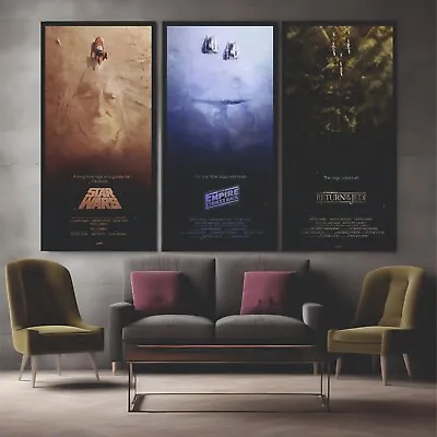 Star Wars Trilogy Greatest Posters Movie Wall Art  Print 40 On 60 Inch XX Large • £179