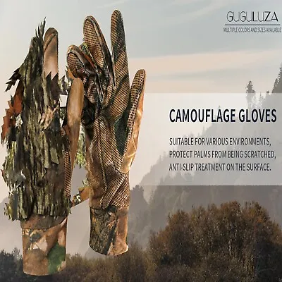 £12.99 • Buy Camo Gloves Realtree Camouflage Non Slip Shooting Hunting Gloves Leaf 3D