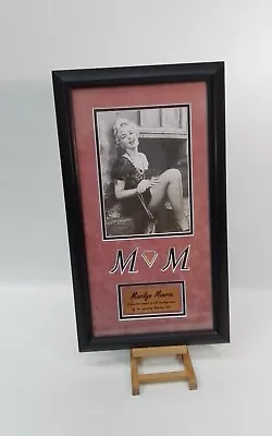 Framed Print Of Marilyn Monroe With Swatch Of Silk Stocking Movie History • £49.99