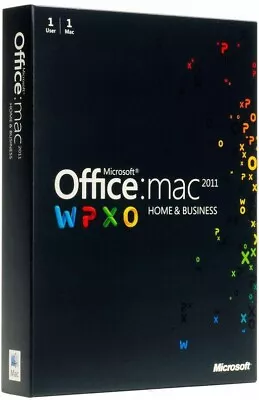 £102.90 • Buy Microsoft Office For MAC Home And Business 2011 (1 User) #New